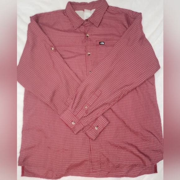 The North Face Red Casual Button Down Shirt - Picture 1 of 7